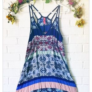 Striped Snakeskin Maxi Dress